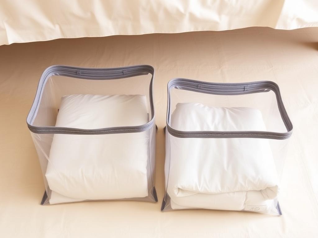 Under-bed vacuum bins